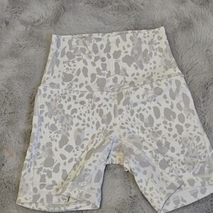 lululemon athletica White and Gray Athletic Shorts